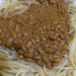 納豆好きにたまらない☆納豆スパゲッティ